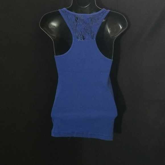 Blue Size Medium Racerback Tank Top - Picture 2 of 5